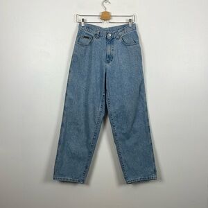 Riveted By Lee Vintage Wide Leg Womens 8P Blue High Rise Casual Fit Jeans Pants